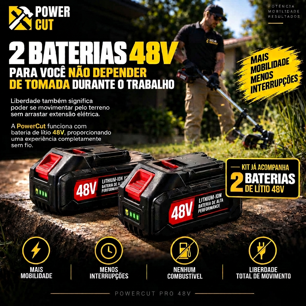Duas baterias 48V inclusas